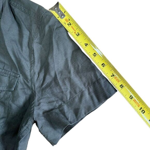 Stockholm Atelier & Other Stories Army Green Button Down Sz 6 Belted Dress - Picture 12 of 14